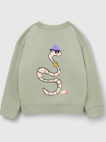 Play Play Pauly Sweatshirt 'CHECKER TOBI' in Green