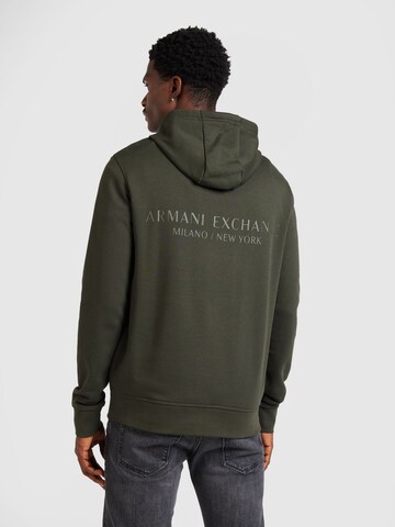 Regular fit Felpa di ARMANI EXCHANGE in marrone: frontale