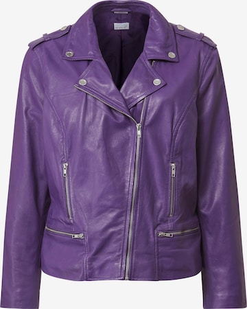 Angel of Style Between-Season Jacket in Purple: front