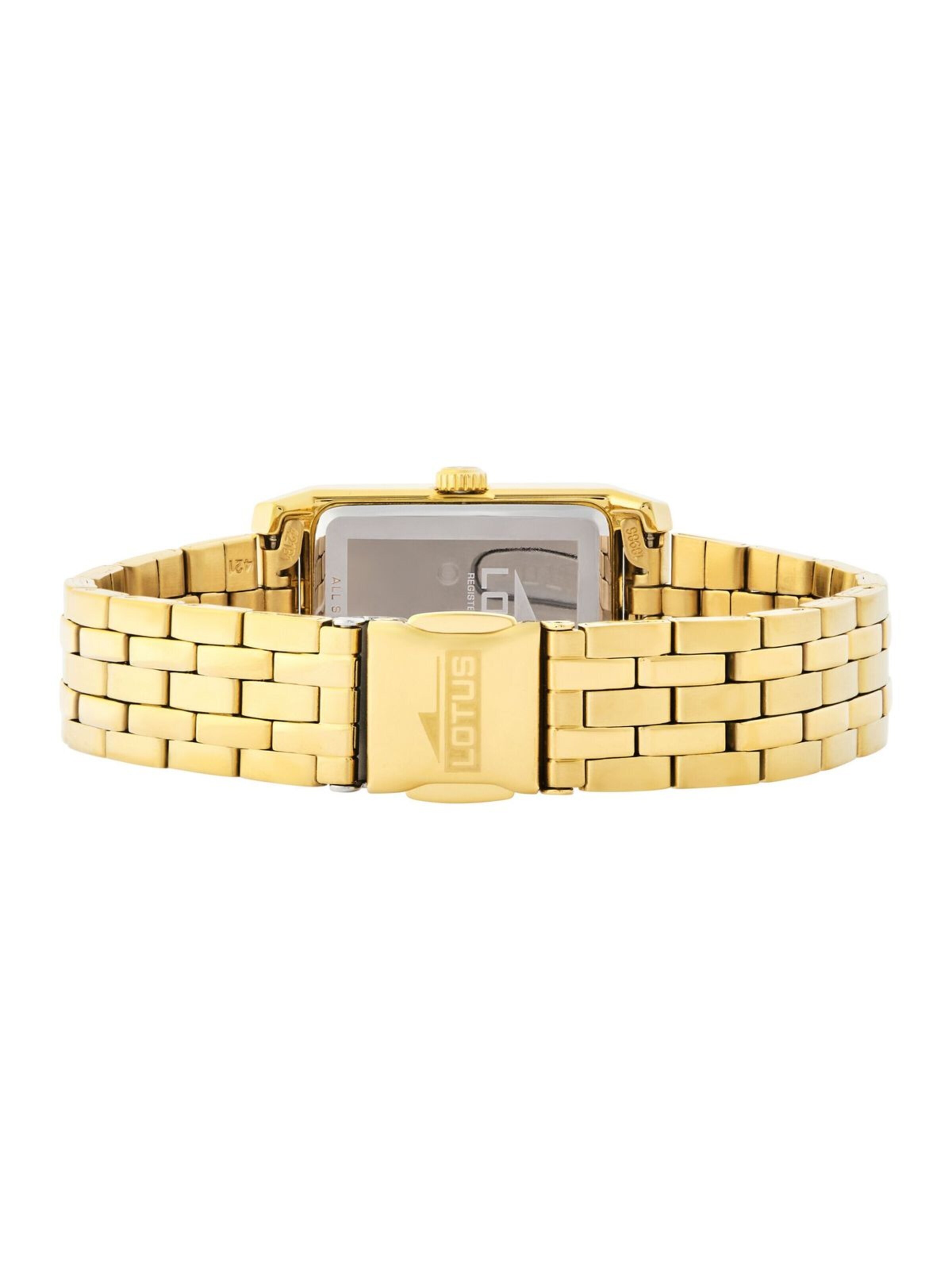 Lotus Analoog horloge in Goud