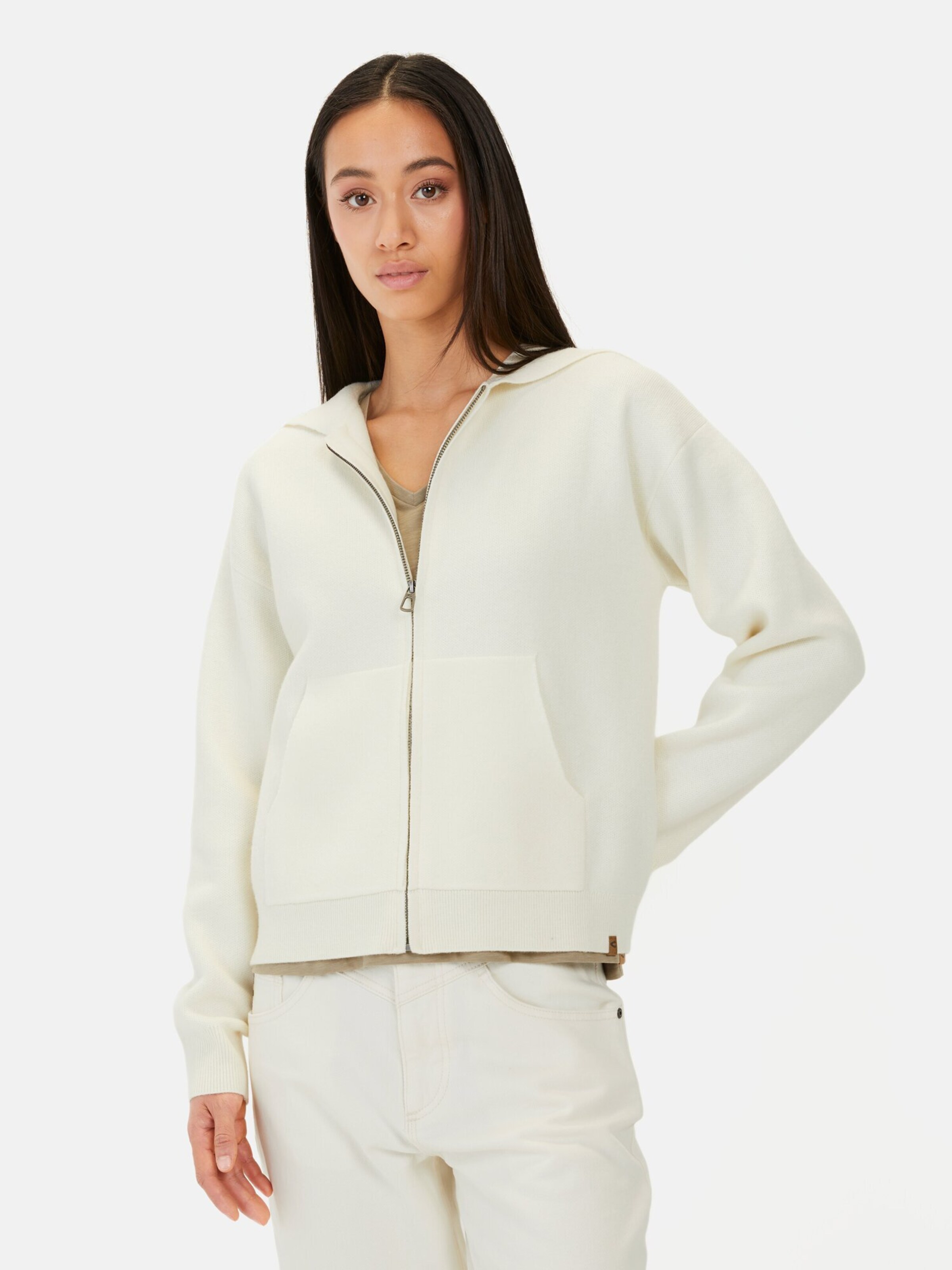 CAMEL ACTIVE Knit Cardigan in Beige: front