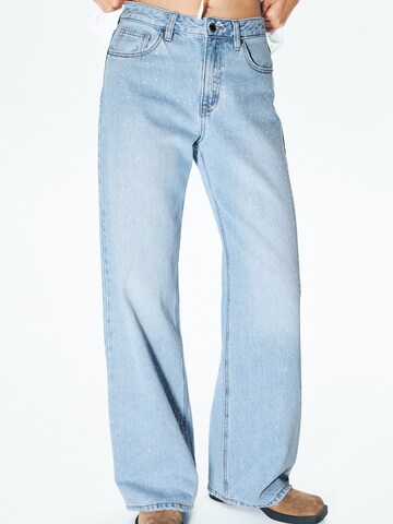 Pull&Bear Luźne Jeansy w kolorze niebieski: przód