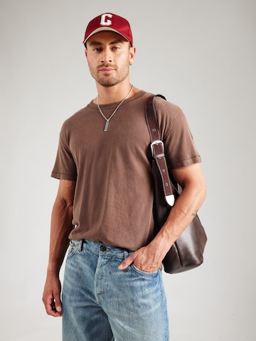 Abercrombie & Fitch Футболка 'ESSENTIAL' в Бежевый: спереди
