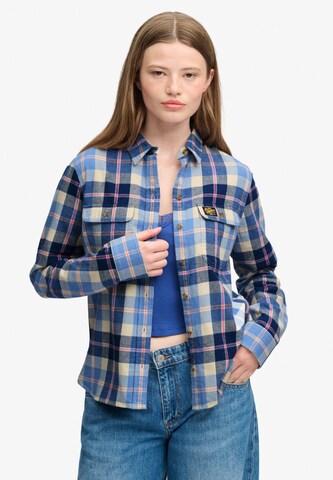 Chemisier Superdry & Co en bleu : devant