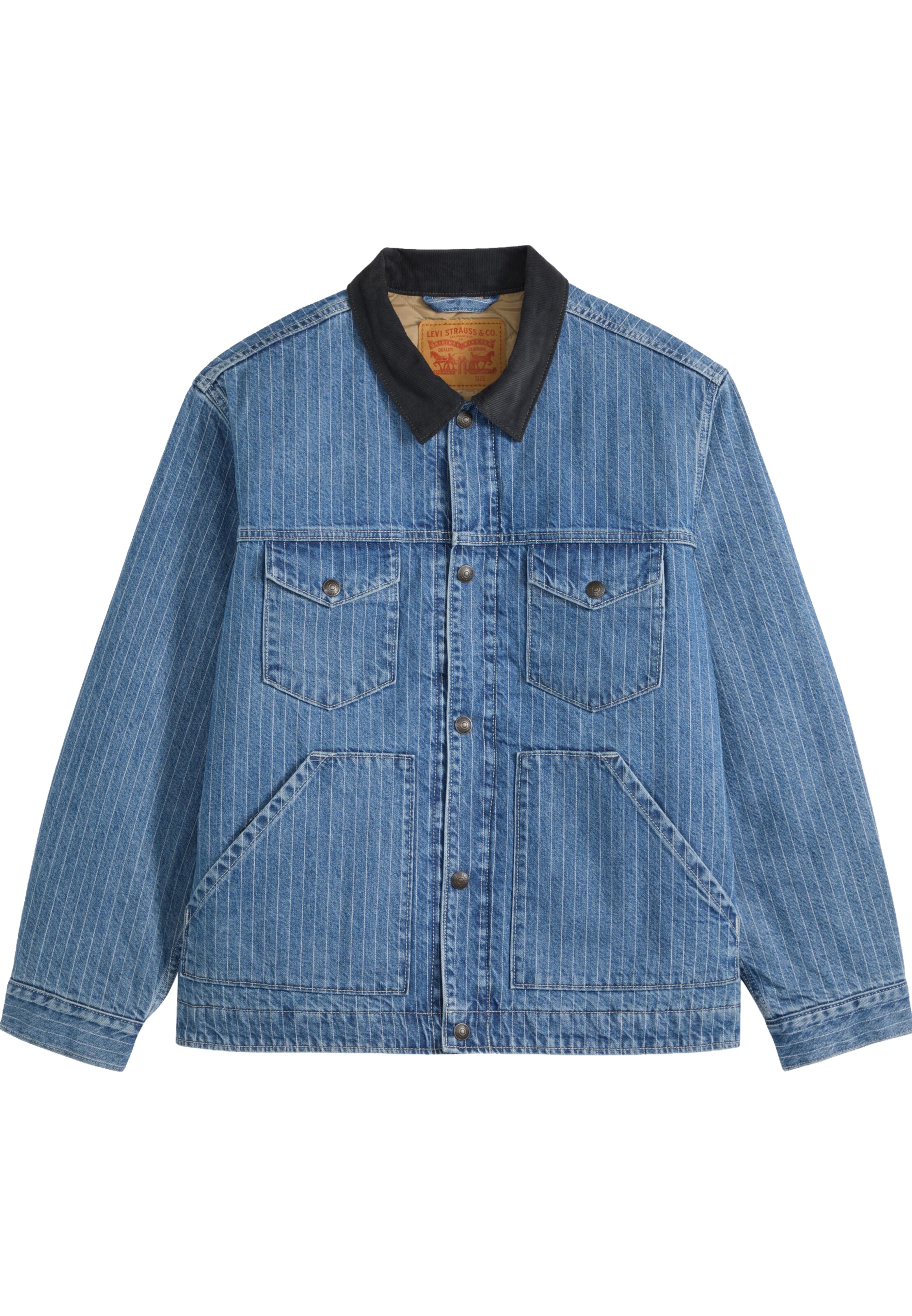 LEVI'S ® Jacke 'MUNROE' in S in indigo / weiß, Produktansicht