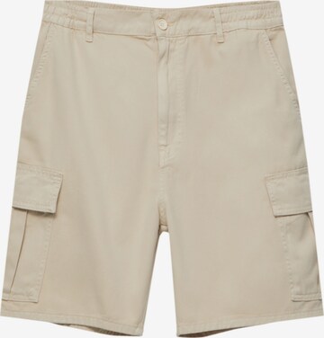 Regular Pantalon cargo Pull&Bear en beige : devant