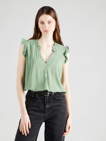 Sublevel - Blusa en verde: frente