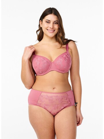 Devoted by Zizzi Slip 'Linett' in Rood: voorkant