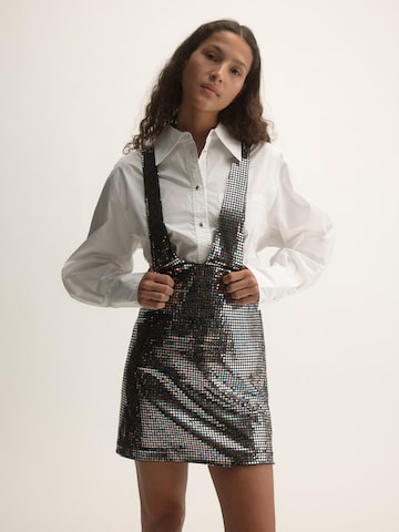 KAVAZI Dungaree skirt in Mixed colours: front
