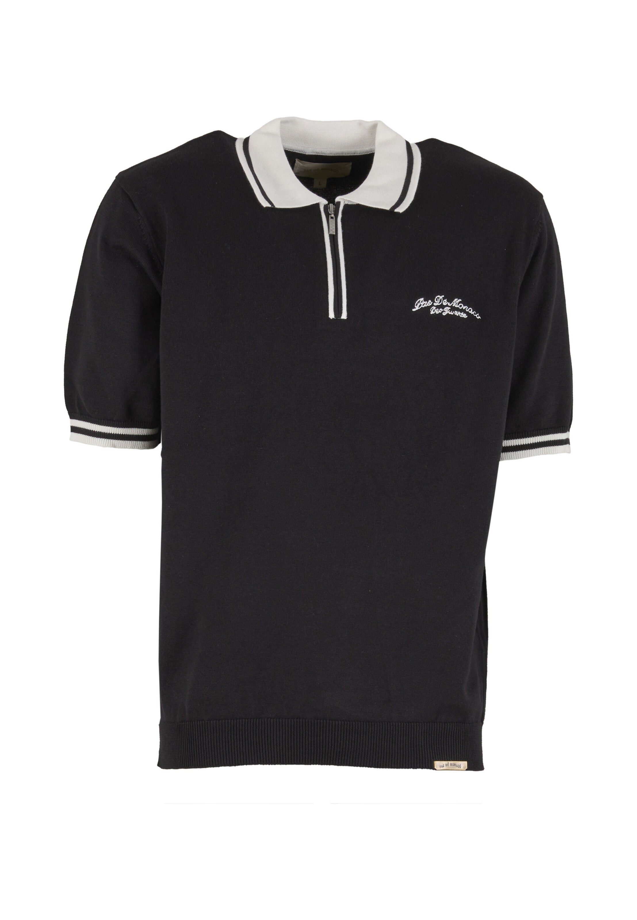 T-Shirt Pas De Monaco en noir : devant