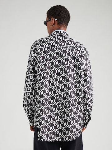 Comfort fit Camicia di KARL LAGERFELD JEANS in nero: dietro
