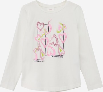 T-Shirt s.Oliver en beige : devant