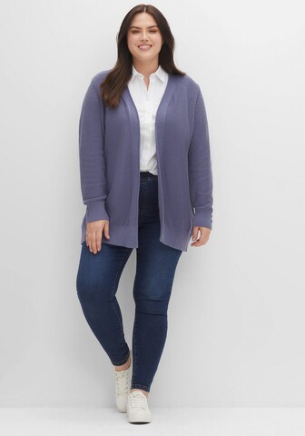 SHEEGO Knit Cardigan in Blue