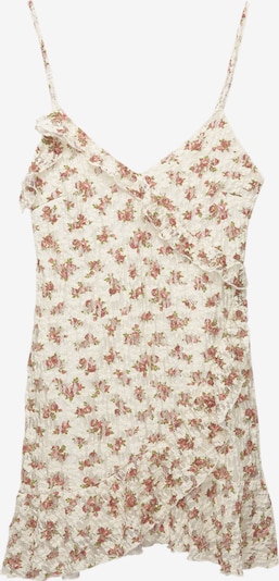 Pull&Bear Kesämekko värissä ecru / vihreä / vanha roosa, Tuotenäkymä