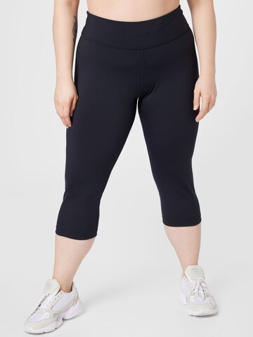 Skinny Pantaloni sport de la new balance pe negru: față