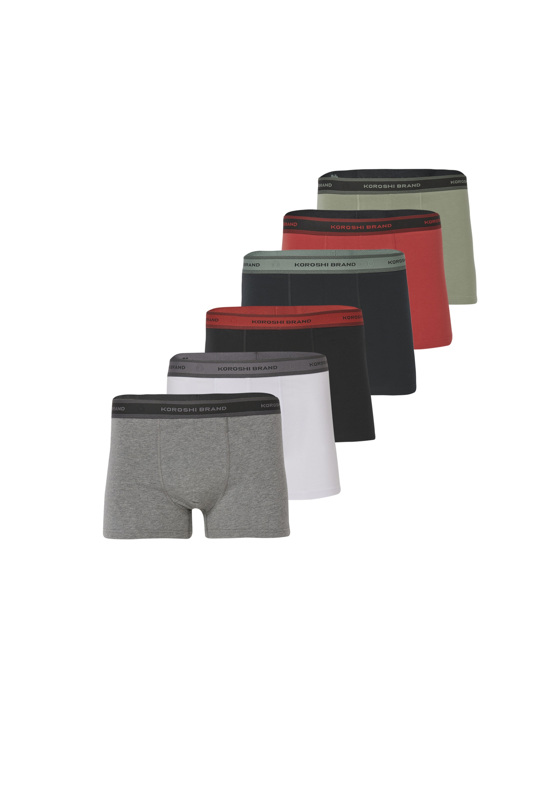 KOROSHI Boxershorts i grå: framsida