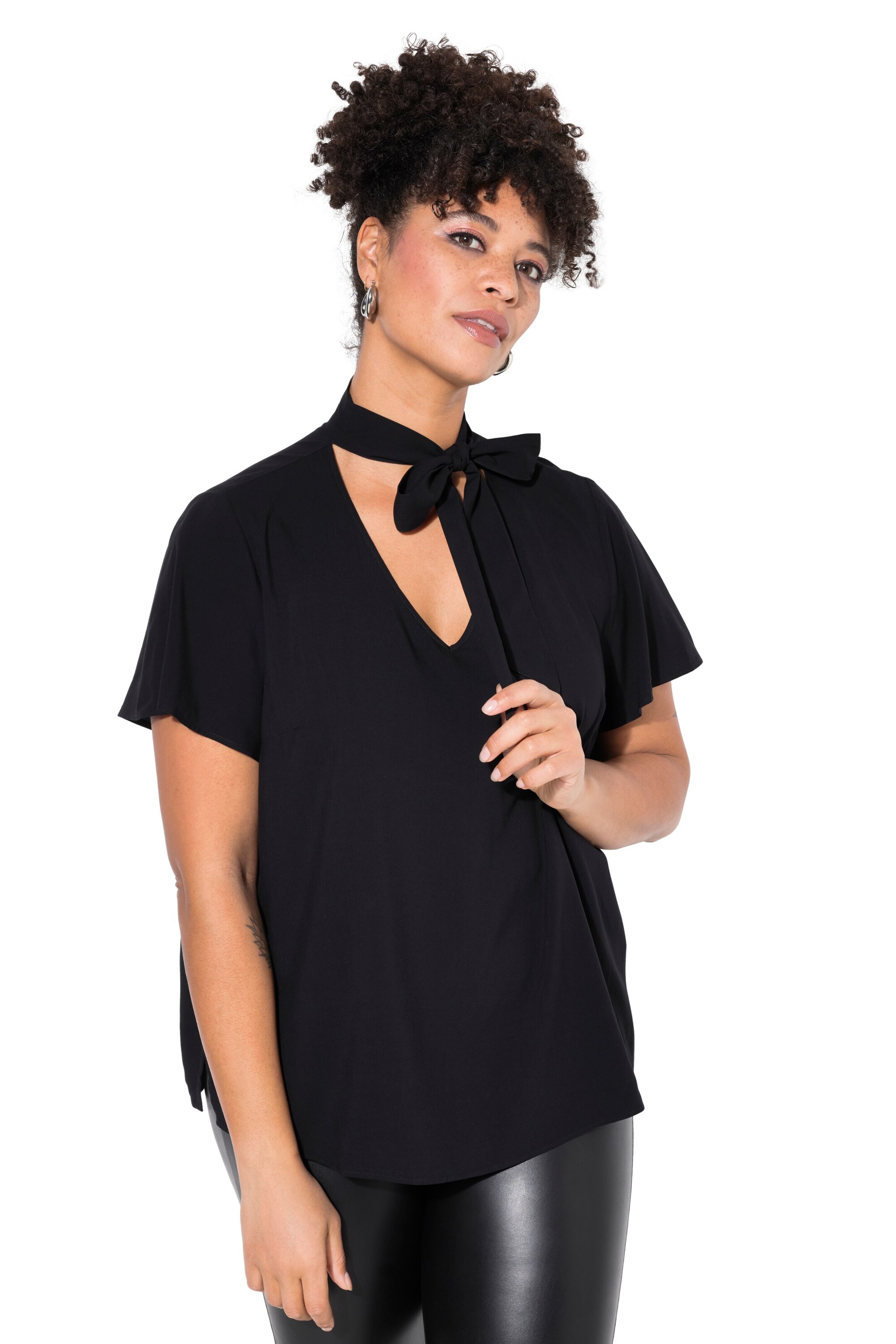 MIAMODA Bluse in Schwarz: Vorderseite