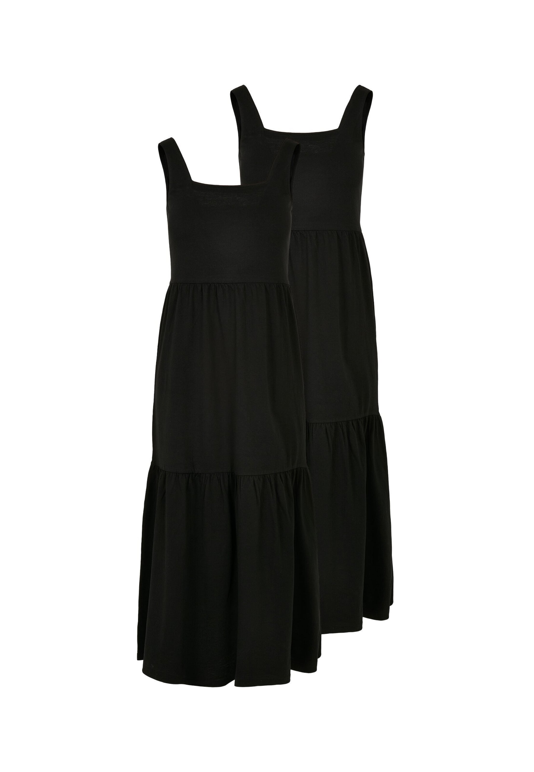 Urban Classics Zomerjurk in Zwart: voorkant