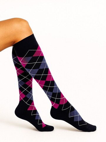 Lycille Knee High Socks in Blue