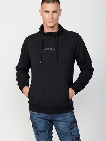KOROSHI Sweatshirt in Black: front