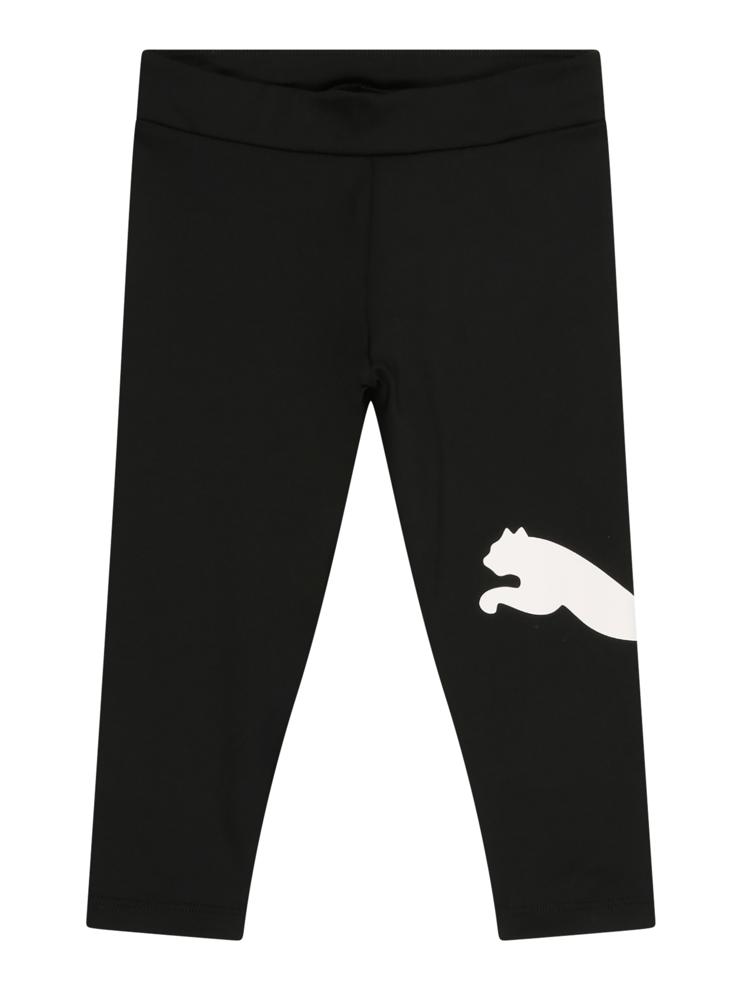 PUMA Skinny Workout Pants in Black: front