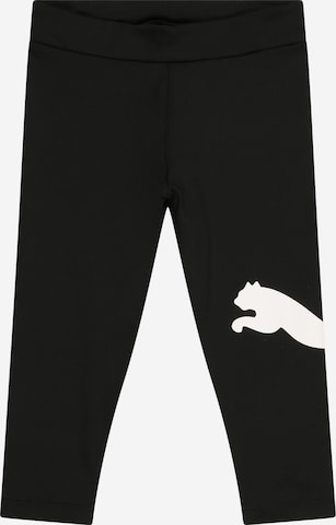 Pantaloni sport de la PUMA pe negru: față