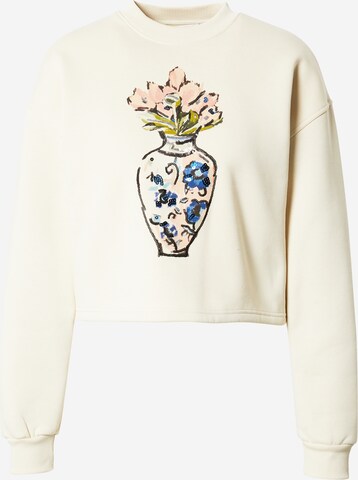 Guido Maria Kretschmer Women Sweatshirt 'Noelle' in Beige: predná strana