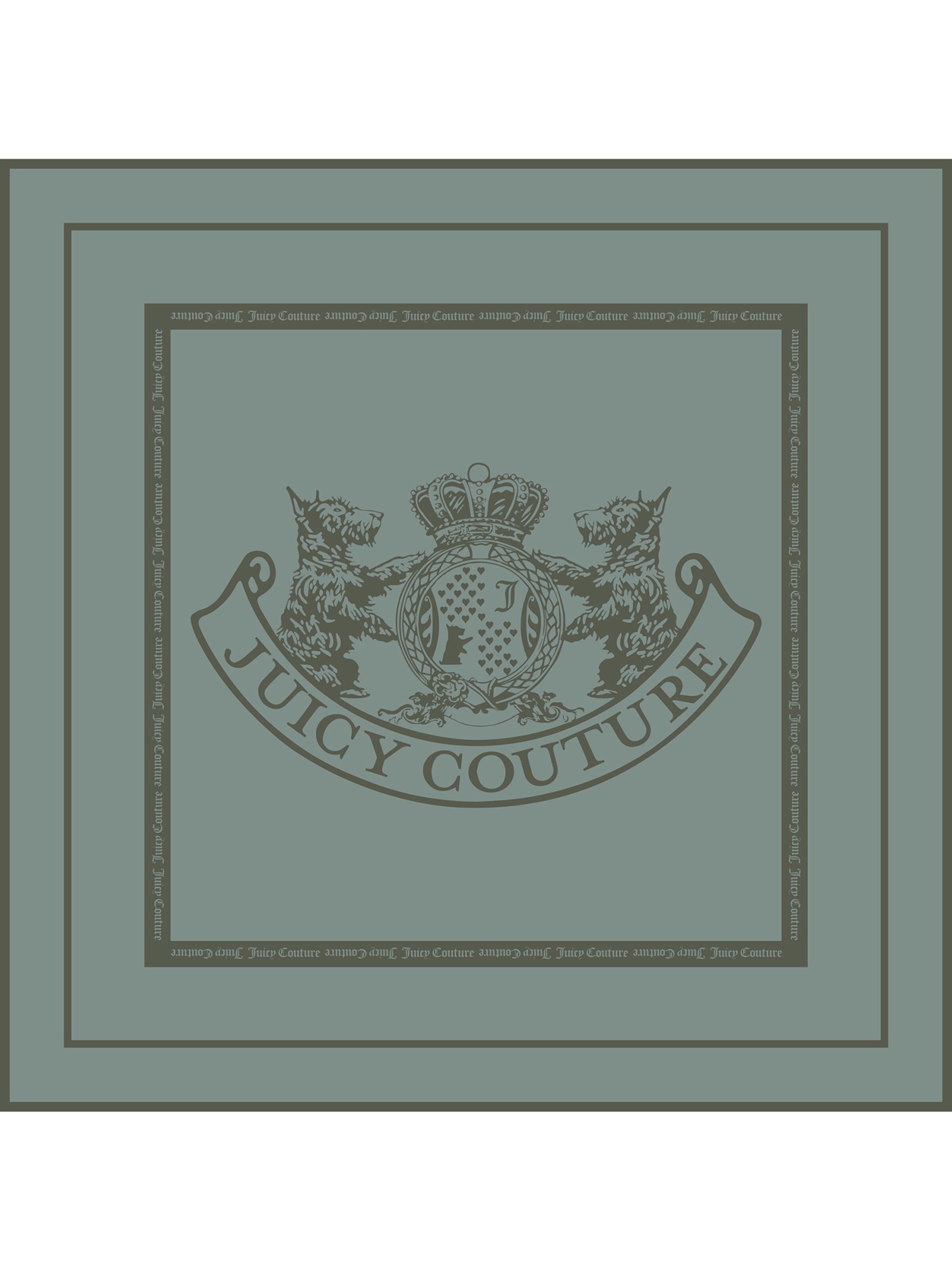 Juicy Couture Sjaal in Groen: voorkant