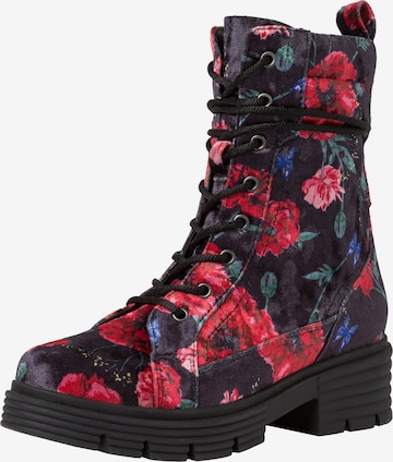 JANA Lace-Up Ankle Boots in Mixed colors: front