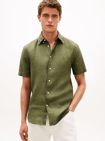 TOMMY HILFIGER Regular fit Button Up Shirt in Green: front