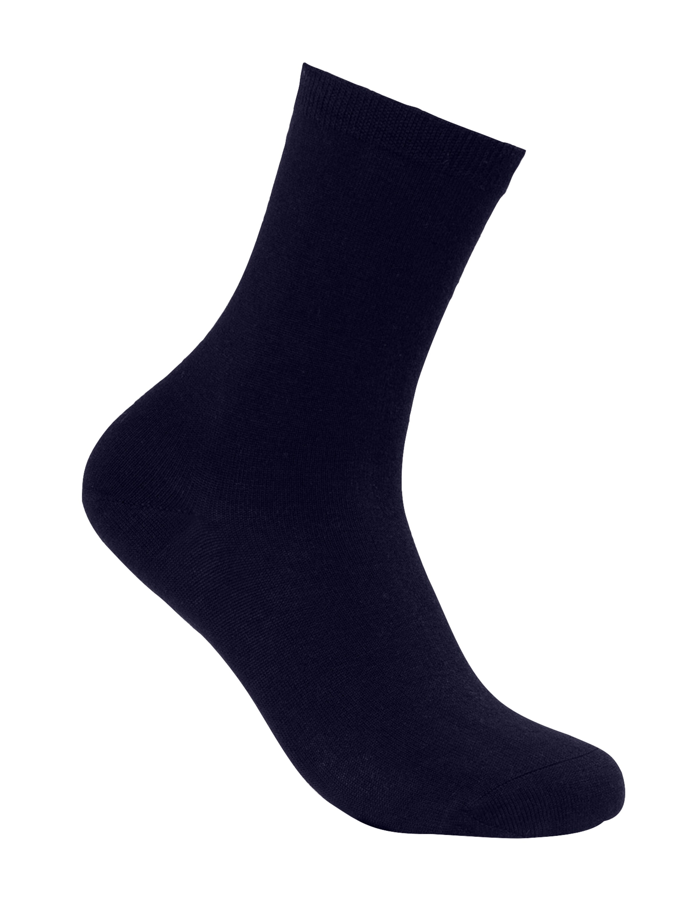 Calzino di CASH-MERE.CH in blu: frontale