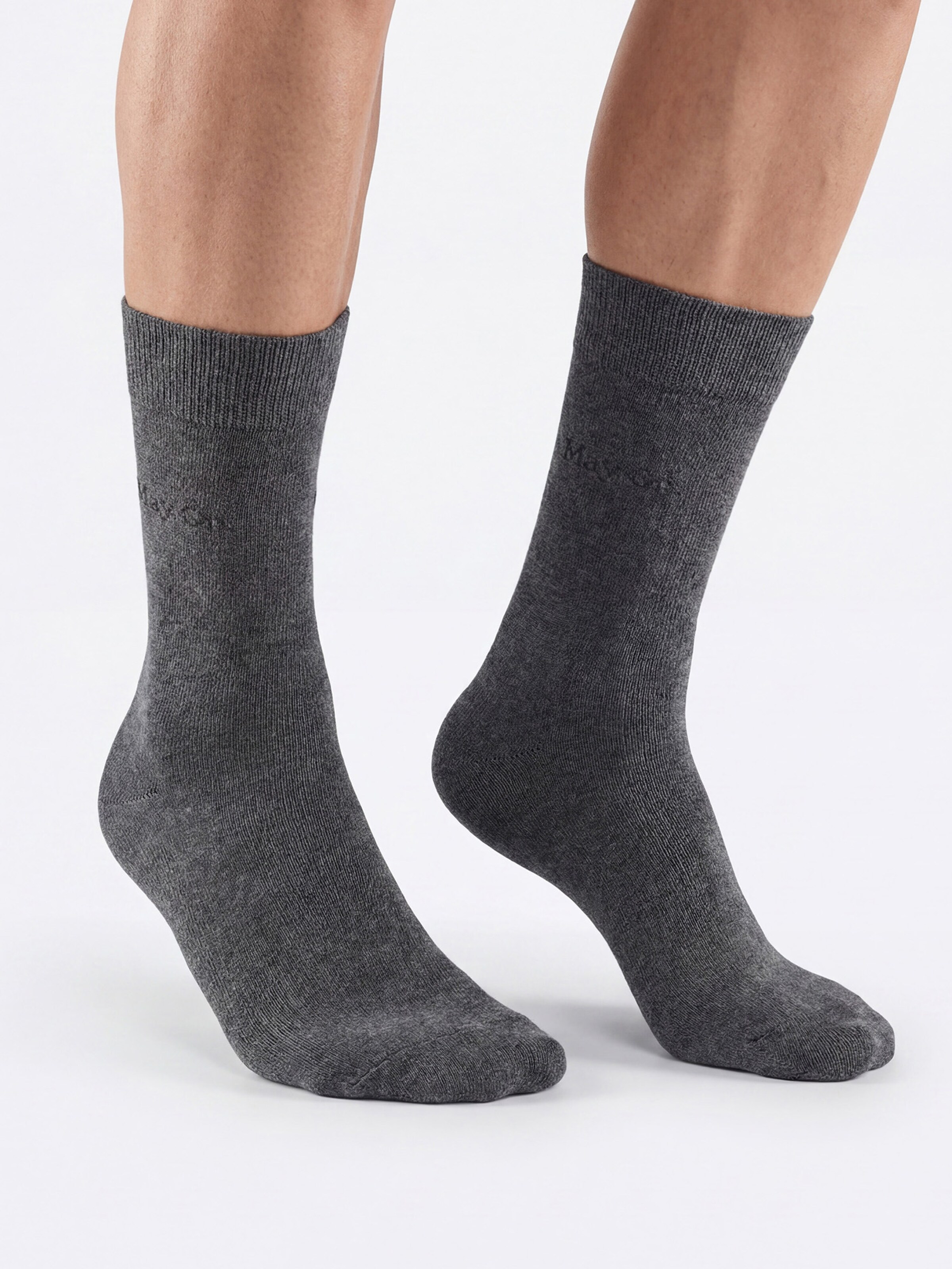 Chaussettes Marc O'Polo en gris : devant