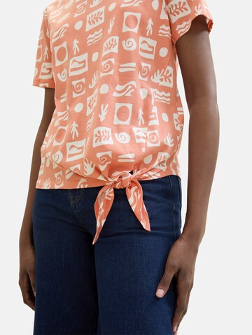 T-shirt TOM TAILOR DENIM en orange