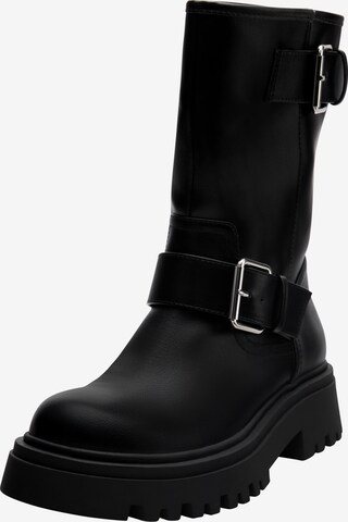 Pull&Bear Boots in Zwart: voorkant