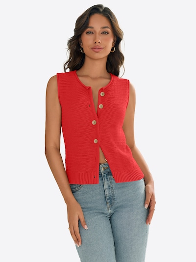 Imily Bela Pletená vesta - červená, Produkt