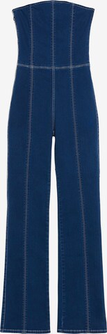 Bershka Jumpsuit in Blue: front