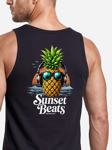 Neverless Shirt 'Ananas' in Black
