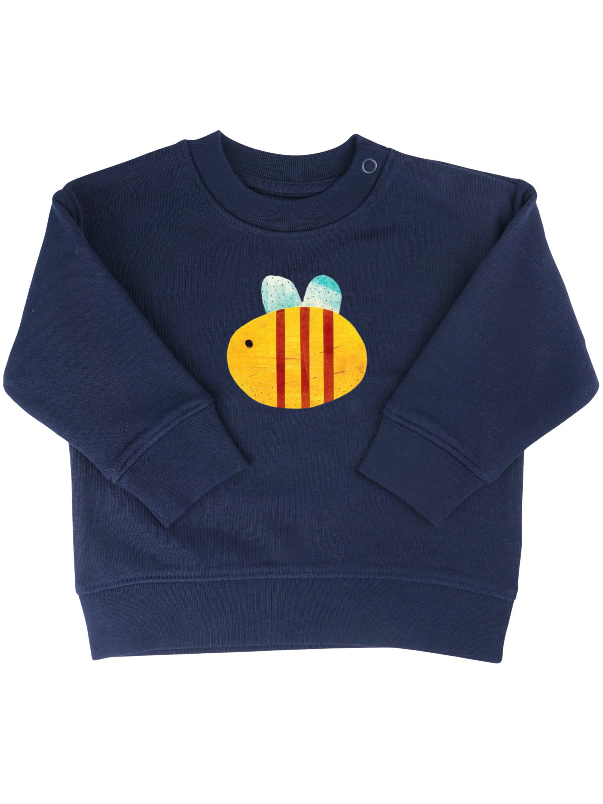 MelaDi Sweatshirt 'Biene' in Blue: front