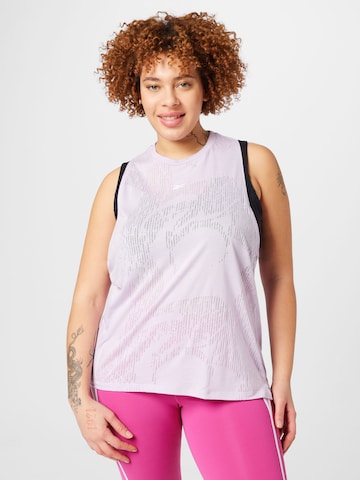 Reebok - Top desportivo em roxo: frente