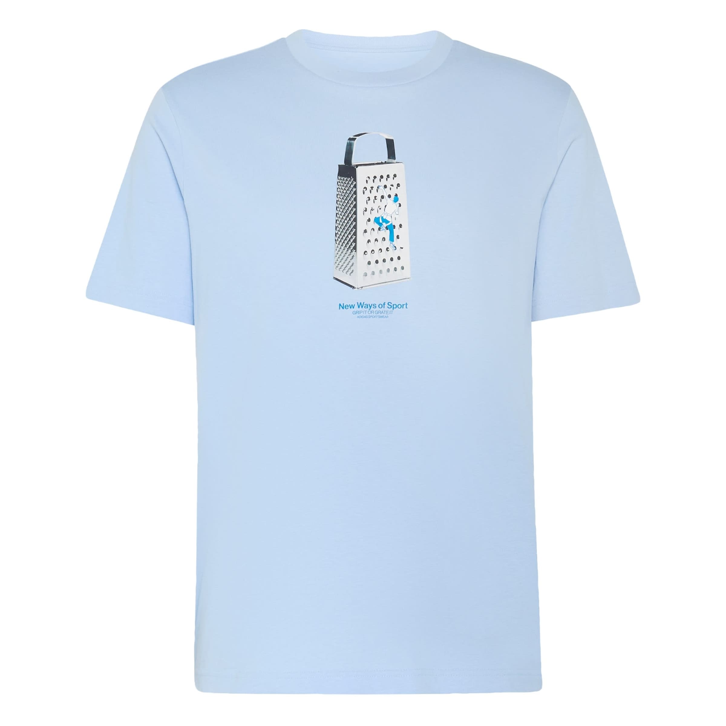 ADIDAS SPORTSWEAR Functioneel shirt 'Sketches Climbing' in Blauw: voorkant
