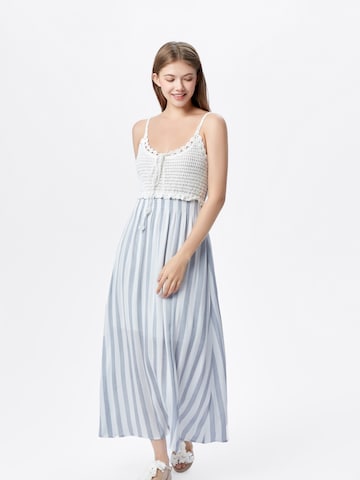 AIKI KEYLOOK Summer Dress in Blue: front