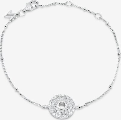 Nana Kay Armband 'Shiny Circles' in silber / weiß, Produktansicht