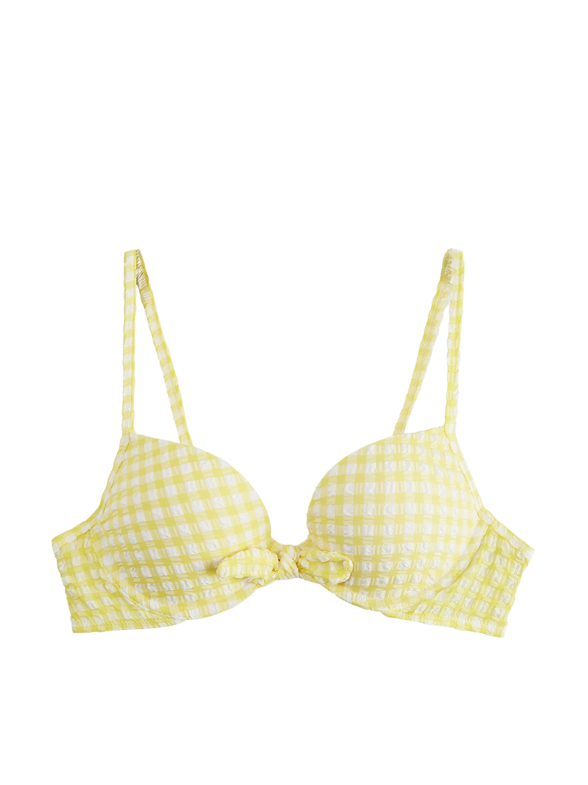 Koton T-shirt Bikinitop in Geel: voorkant
