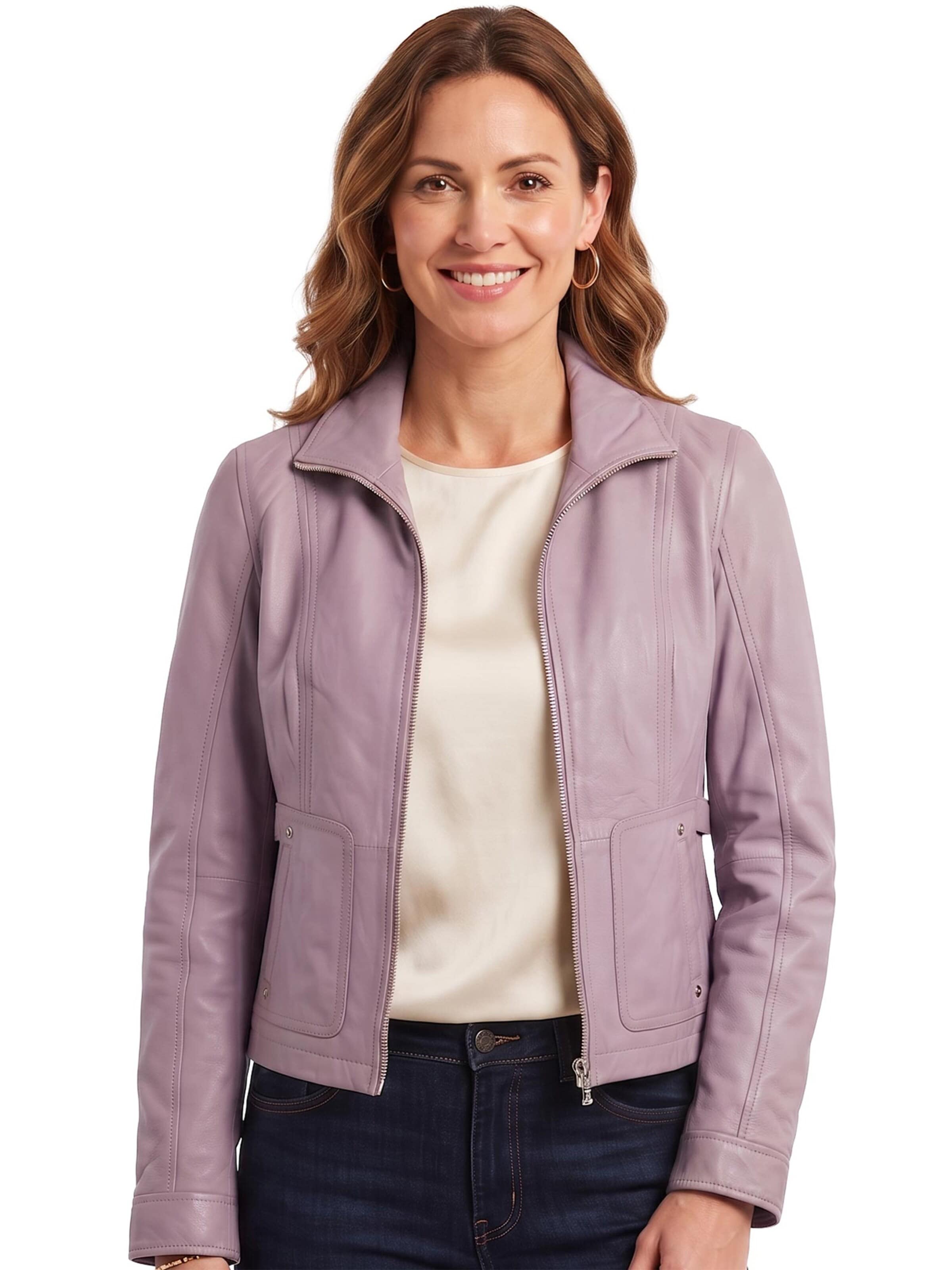 Jilani Between-season jacket 'Linea' in Purple