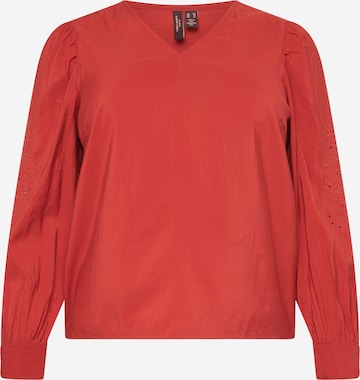 Vero Moda Curve Bluzka 'SANI' w kolorze czerwony: przód