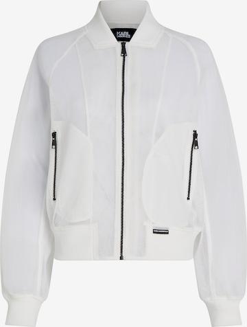 Karl Lagerfeld Демисезонная куртка в Белый: спереди