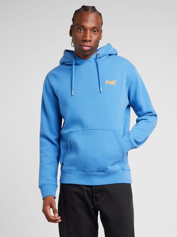 Sweat-shirt 'Essential' Superdry en bleu : devant