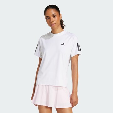 T-shirt fonctionnel 'Club' ADIDAS PERFORMANCE en blanc : devant