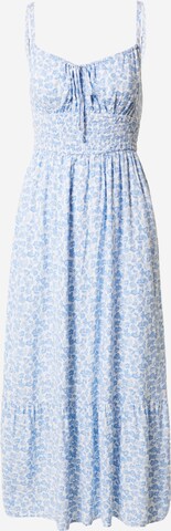 HOLLISTER Letní šaty – modrá: přední strana