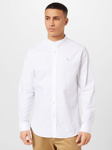 Clean Cut Copenhagen Regular fit Button Up Shirt in White: front